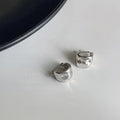 Sweet Cool Irregular Concave Convex Geometric Copper Stud Earrings For Women