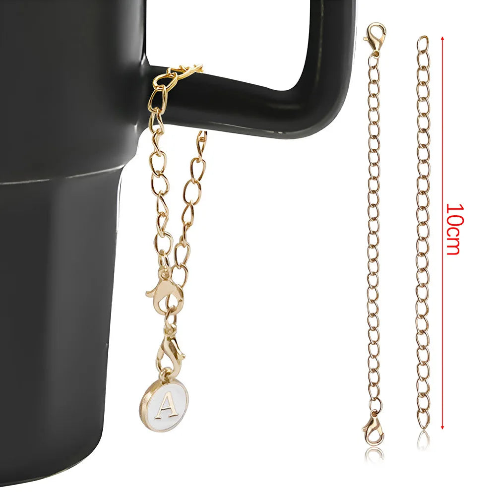 Zinc Alloy English Letter Chain with Lobster Clasp Jewelry Findings for Bag Charms