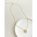 Light Luxury 18K Gold Plated Copper Mother Of Pearl Zircon Gourd Pendant Necklace For Women