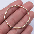 44x42mm 1.6g KC Gold Zinc Alloy Geometric Earring Charm Pendant for DIY Earrings Jewelry Making