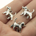 15x14x5mm 2g Multicolor Zinc Alloy 3D Dog Charm Pendant for DIY Cute Animal Jewelry Making