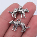 24x15mm 2.5g Zinc Alloy Leopard Charm Pendant for DIY Necklace Bracelet Jewelry Making