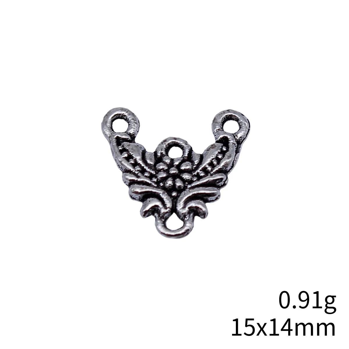 15x14mm 0.91g Multi Color Zinc Alloy Flower Earring Connector Charm for DIY Earrings Jewelry Making