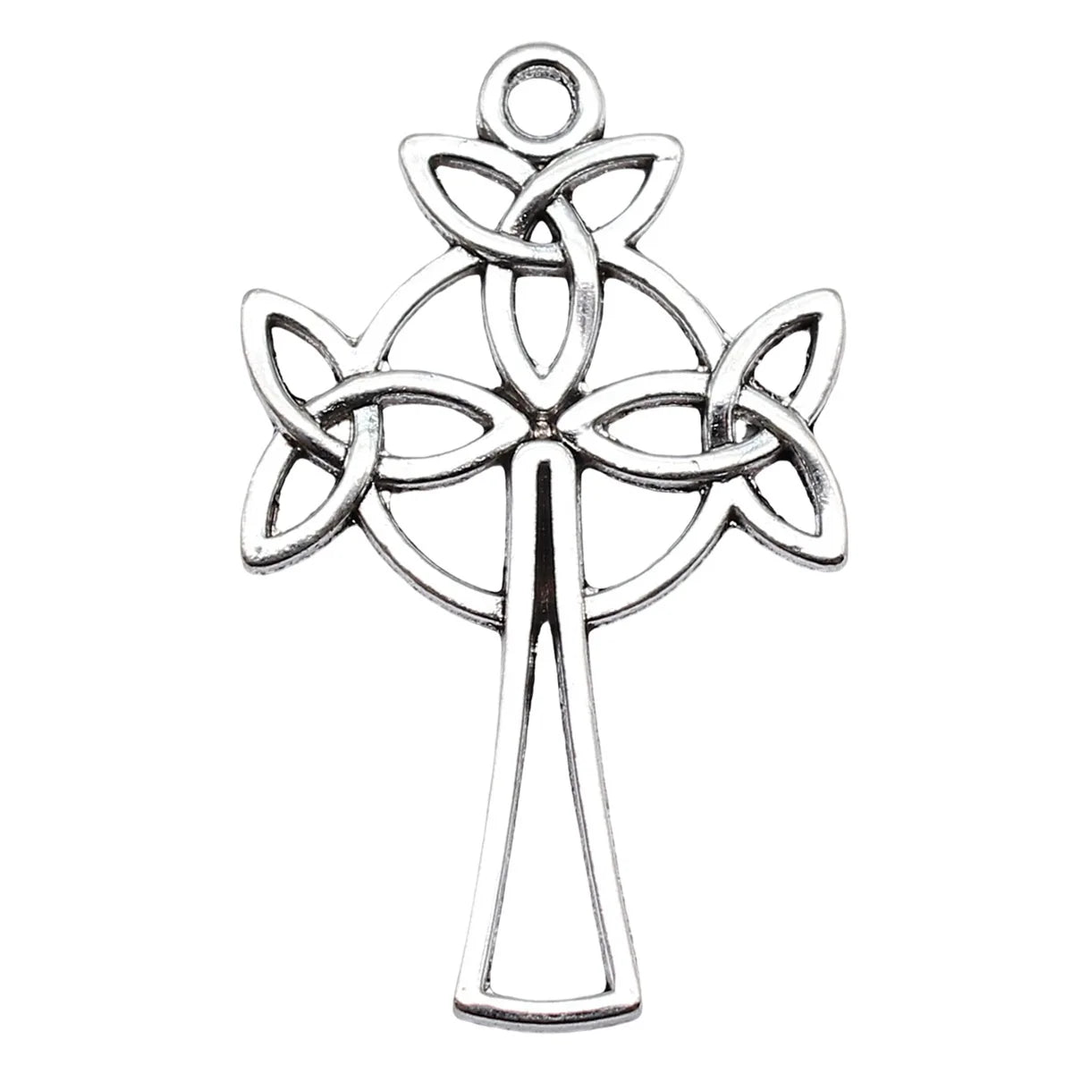 24x39mm 2.5g Antique Silver Zinc Alloy Celtic Knot Cross Charm Pendant for DIY Necklace Jewelry Making