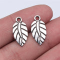 19x10mm 0.6g Multicolor Zinc Alloy Leaf Charm Pendant for DIY Bracelet Necklace Jewelry Making