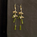 New Chinese Style Eco Copper Bamboo Segment Drop Earrings Handmade Fashion Jewelry