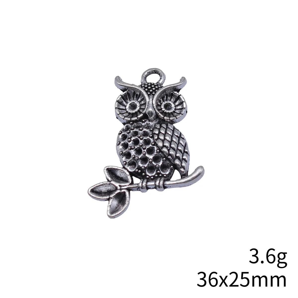 36x25mm 3.6g Antique Silver Zinc Alloy Owl Cat Charm Pendant for DIY Necklace Bracelet Jewelry Making