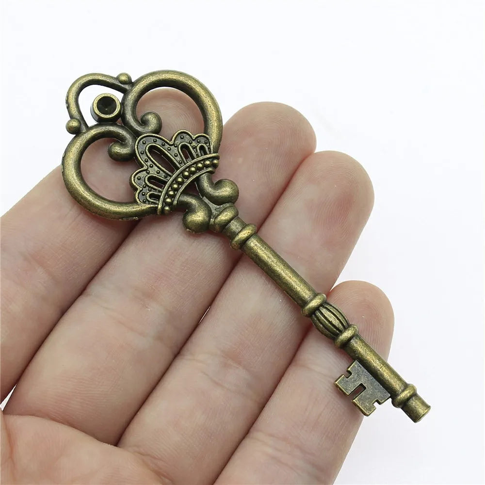 82x32mm 11.1g Multicolor Zinc Alloy Large Key Charm Pendant for DIY Necklace Bracelet Making