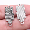 27x13mm 1.9g Antique Silver Zinc Alloy Owl Cat Charm Pendant for DIY Necklace Bracelet Jewelry Making