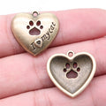 22x21mm 3.46g Multicolor Zinc Alloy I Love My Cat Charm Pendant for DIY Jewelry Making