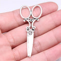 61x25mm 4g Multicolor Zinc Alloy Scissors Charm Pendant for DIY Necklace Bracelet Jewelry Making