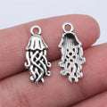 22x10mm 1g Antique Silver Zinc Alloy Jellyfish Charm Pendant for DIY Necklace Bracelet Jewelry Making