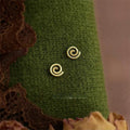 Mini Lollipop Symbol Stud Earrings Eco-Friendly Copper Geometric Circle Line Old Money Style