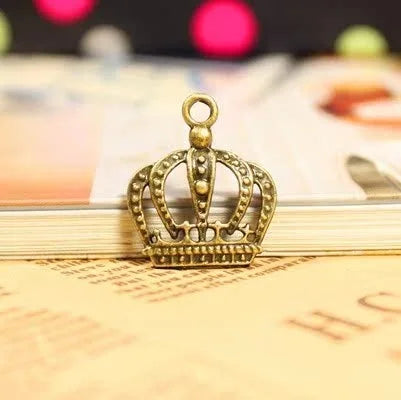 23x20MM Zinc Alloy Crown Charm Pendant for DIY Necklace Bracelet Jewelry Making