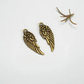 30x10MM Zinc Alloy Feather Charm Pendant for DIY Necklace Bracelet Jewelry Making