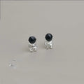 Creative Cute Astronaut Copper Stud Earrings With Silver Plated Pins And Enamel Cartoon Design