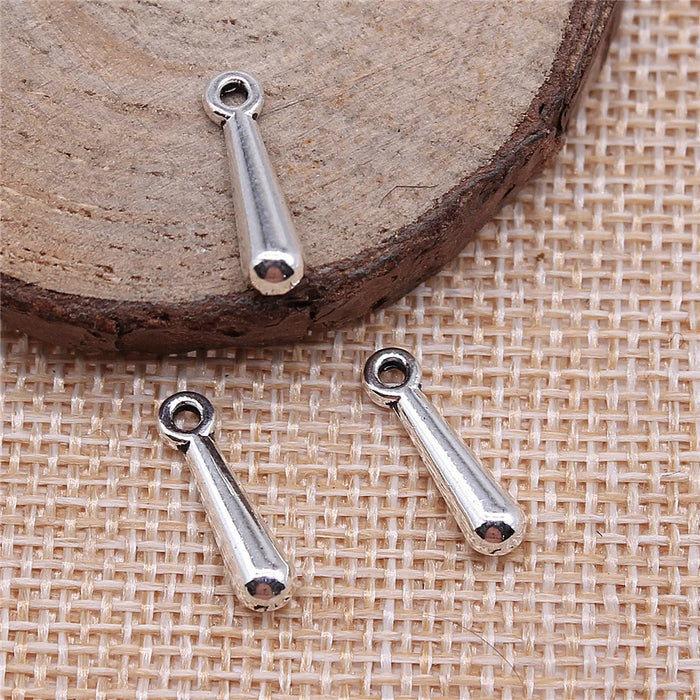 16mm 0.7g Multicolor Zinc Alloy 3D Teardrop End Bead Jewelry Findings for DIY Bracelets