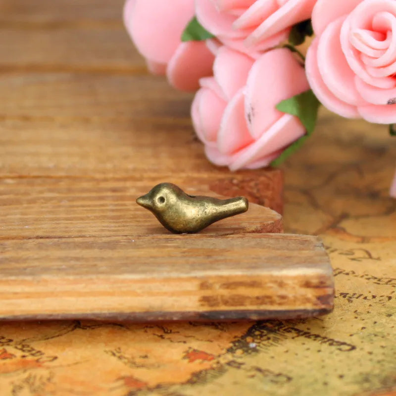 15x7MM Antique Silver Zinc Alloy Bird Charm Pendant for DIY Necklace Bracelet Jewelry Making