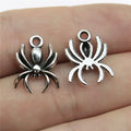 17x13mm 1g Antique Silver Zinc Alloy Spider Charm Pendant for DIY Necklace Bracelet Making