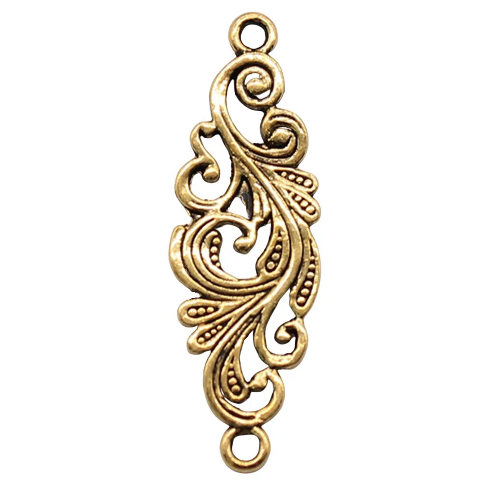 30x10mm 0.9g Multicolor Zinc Alloy Auspicious Cloud Connector Charm for DIY Bracelet Jewelry Making