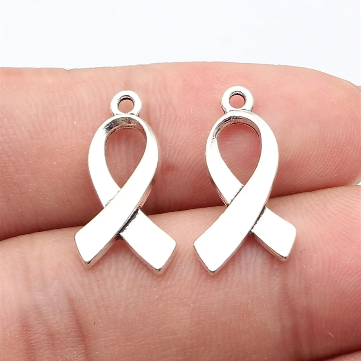 21x11mm 1.3g Multicolor Zinc Alloy Ribbon Scarf Charm Pendant for DIY Necklace Bracelet Jewelry Making