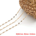Vacuum Plated Stainless Steel Lip Link Chain for Bracelet and Necklace Jewelry Making