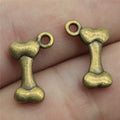 16x10mm 1g Multicolor Zinc Alloy Bone Charm Pendant for DIY Pet Theme Jewelry Making