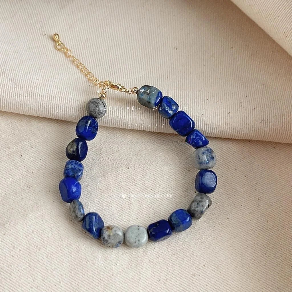 Natural Stone Handmade Irregular Geometric New Chinese Style Bracelet For Women