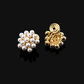 Elegant Geometric Pearl Cluster Alloy Stud & Clip On No Piercing Women's Fashion Jewelry Earrings