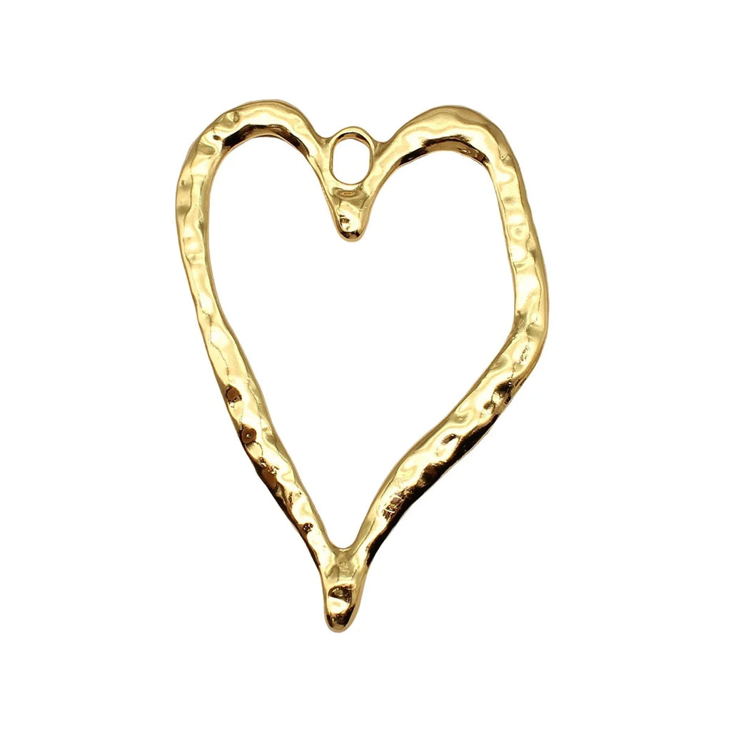 80x55mm 14.2g Multicolor Zinc Alloy Oversized Heart Charm Pendant for DIY Necklace Jewelry Making