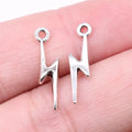20x5mm 0.45g Multicolor Zinc Alloy Lightning Charm Pendant for DIY Necklace Bracelet Jewelry Making