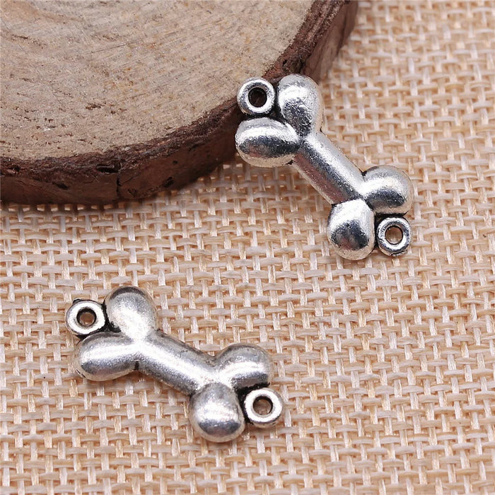 22x10mm 1.7g Zinc Alloy Bone Connector Charm for DIY Necklace Bracelet Jewelry Making