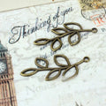 41x19MM Antique Silver Zinc Alloy Leaf Hollow Charm Pendant for DIY Necklace Bracelet Jewelry Making