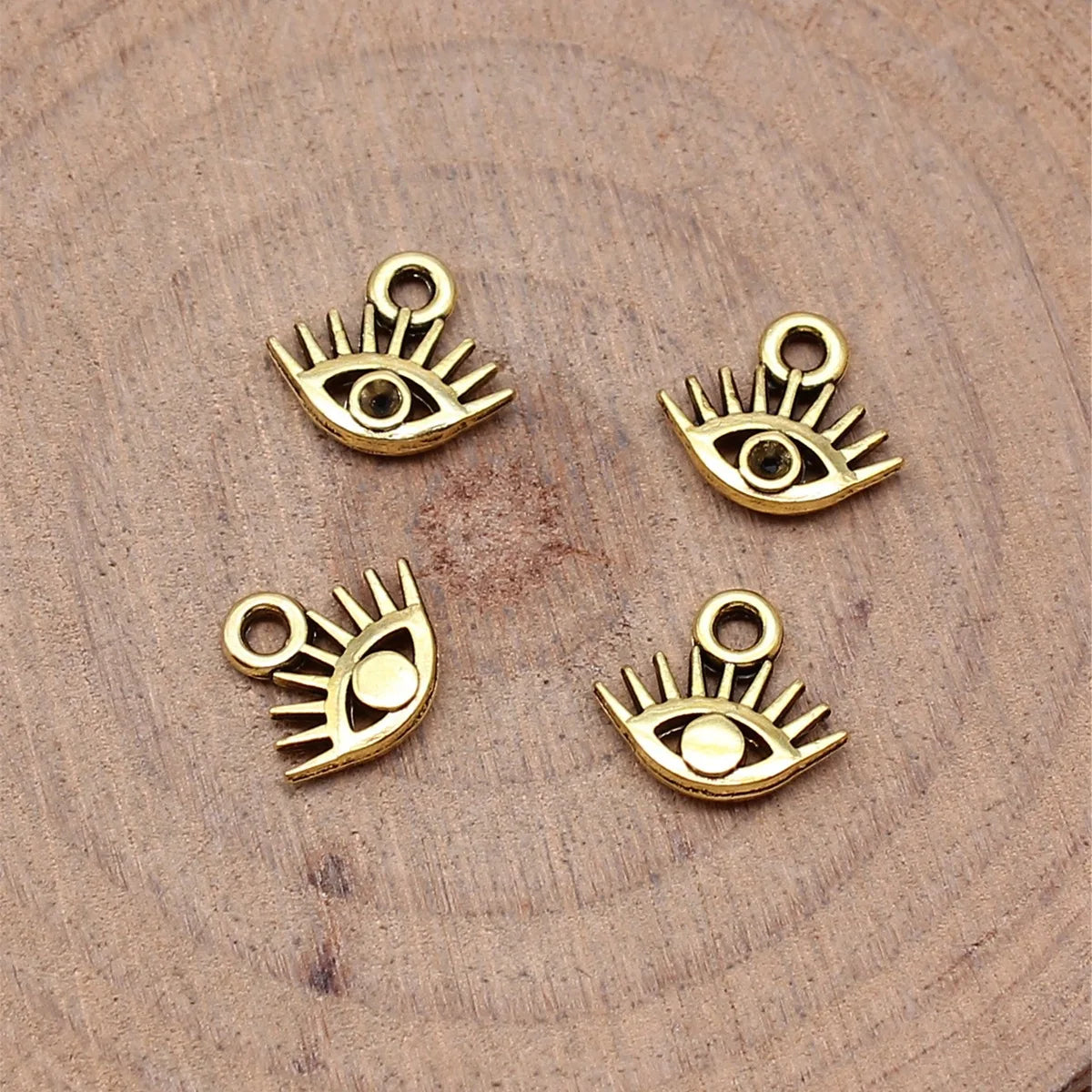 9x10mm 0.27g Multicolor Zinc Alloy Eye Charm Pendant for DIY Necklace Bracelet Jewelry Making