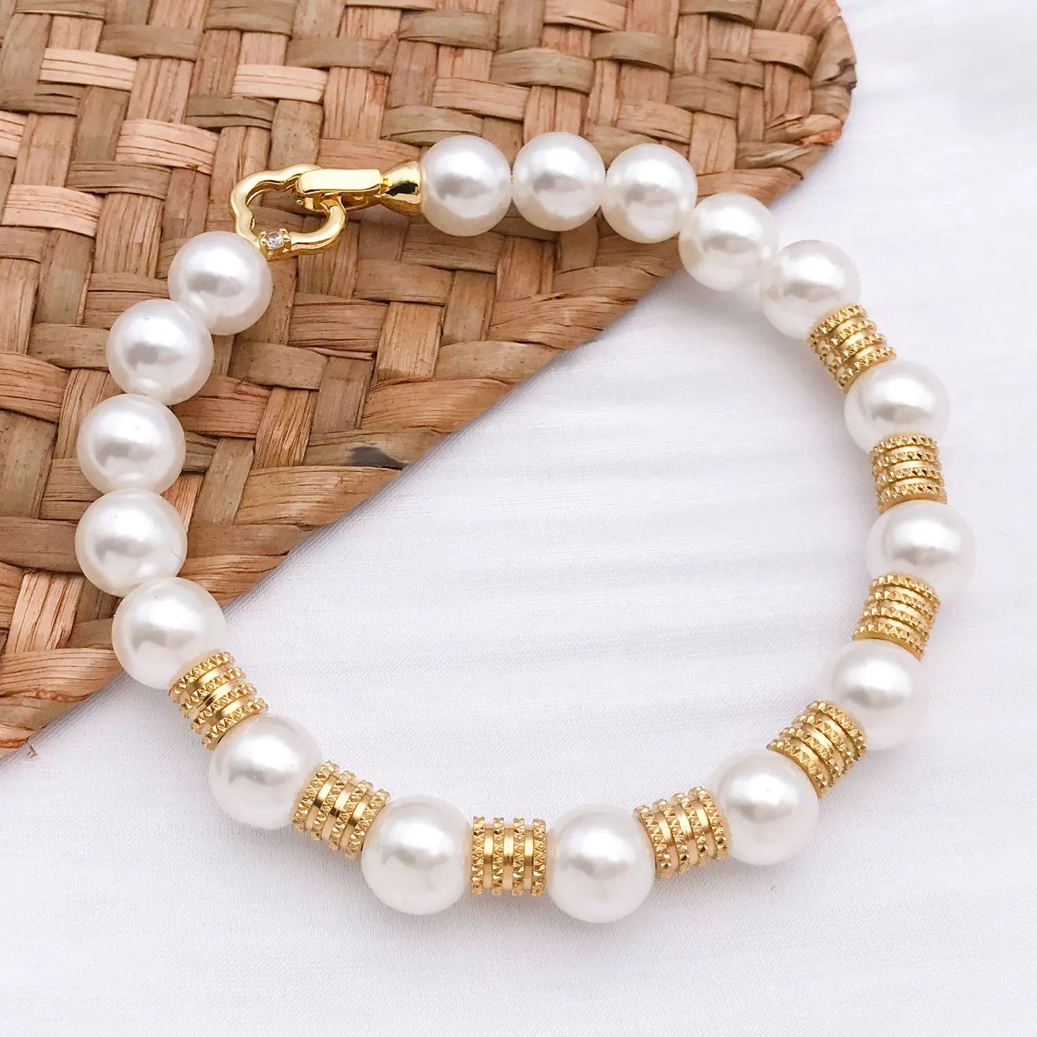 Vacuum Plated Stainless Steel Four Layer Mesh Tube Spacer Beads for DIY Bracelets