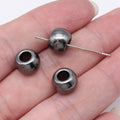 9.9x9.9x7.3mm 1.9g Multicolor Zinc Alloy Smooth Round Spacer Beads for DIY Necklace Bracelet Making