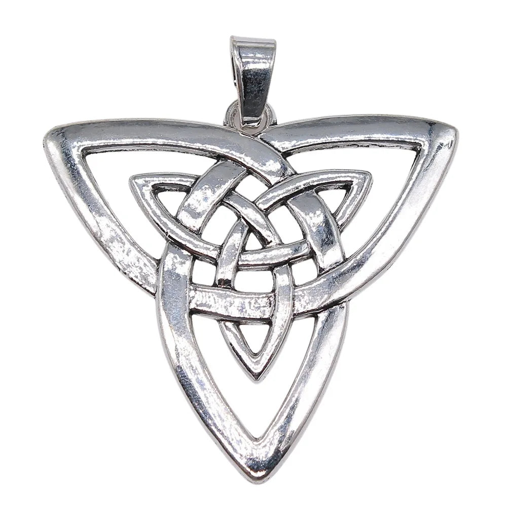 65x68mm 18.2g Zinc Alloy Double Layer Celtic Amulet Celtic Knot Charm Pendant for DIY Necklace Jewelry Making