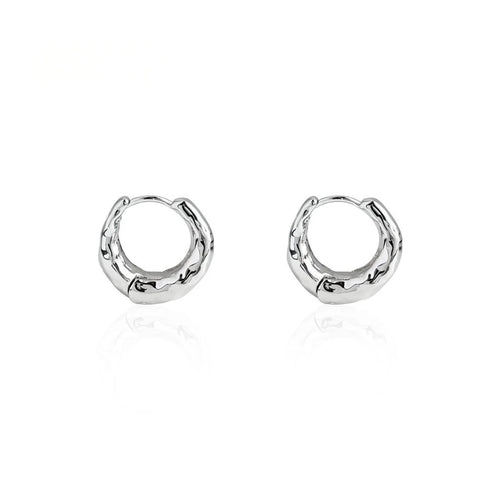 18K Gold Plated Copper Geometric Round Drop Earrings, Light Luxury Tarnish Resistant Jewelry