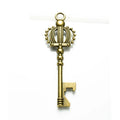 73x23MM Gold Zinc Alloy Crown Key Charm Pendant for DIY Necklace Bracelet Jewelry Making