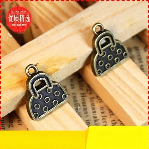18x15MM Zinc Alloy Handbag Charm Pendant for DIY Necklace Bracelet Jewelry Making