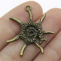 32x30mm 2.6g Multicolor Zinc Alloy Marine Animal Charm Pendant for Necklace Bracelet Making