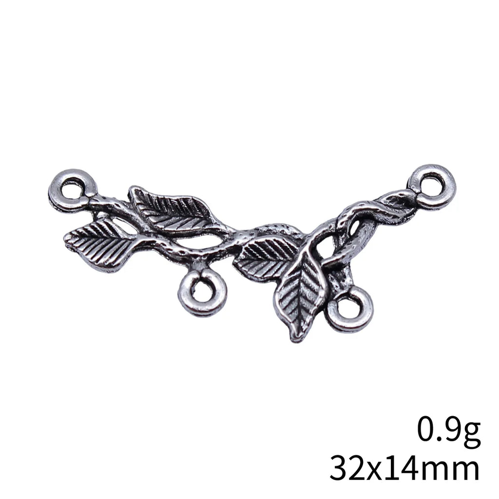 32x14mm 0.9g Antique Silver Zinc Alloy Tree Branch Connector Charm for DIY Earrings Bracelet Jewelry