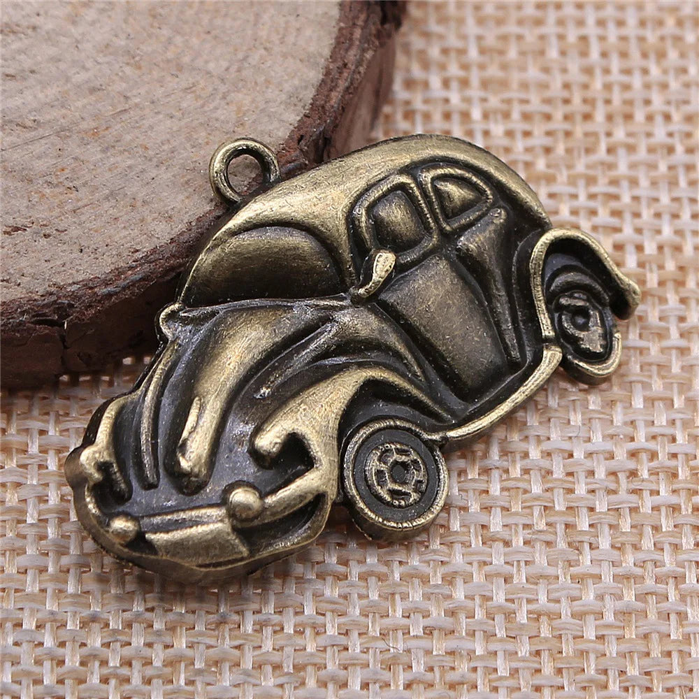 39x26mm 4.5g Multicolor Zinc Alloy Car Charm Pendant for DIY Keychain Necklace Bracelet Making