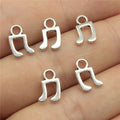 11x7mm 0.3g Antique Silver Zinc Alloy Music Note Charm Pendant for DIY Necklace Bracelet Jewelry Making