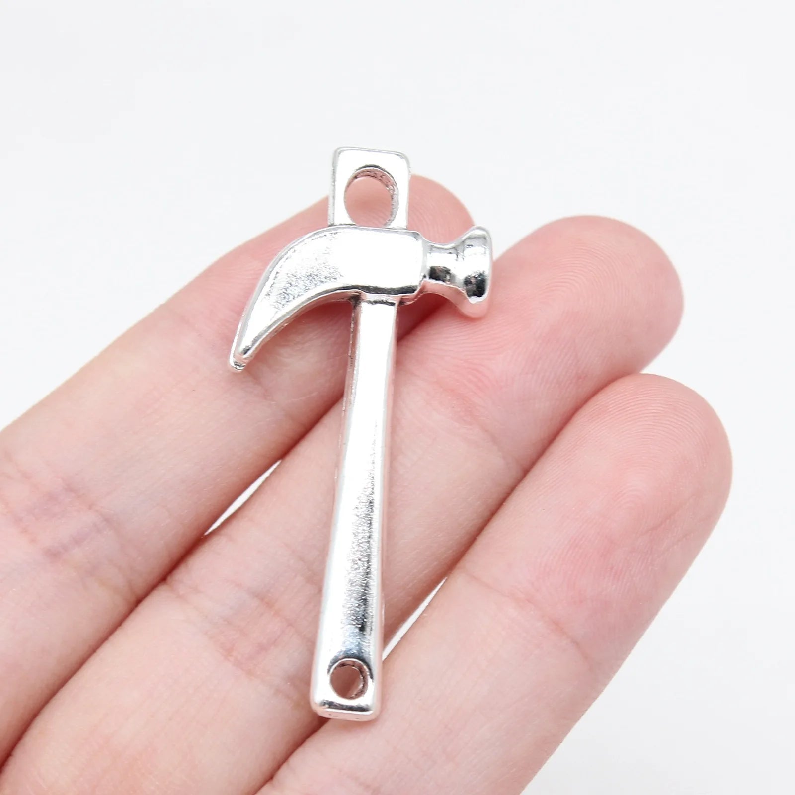 44x20mm 5.5g Antique Silver Zinc Alloy Hammer Tool Charm Pendant for DIY Necklace Bracelet Making