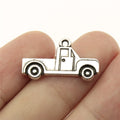 26x14mm 1.5g Antique Silver Zinc Alloy Pickup Truck Charm Pendant for DIY Vehicle Theme Jewelry Making