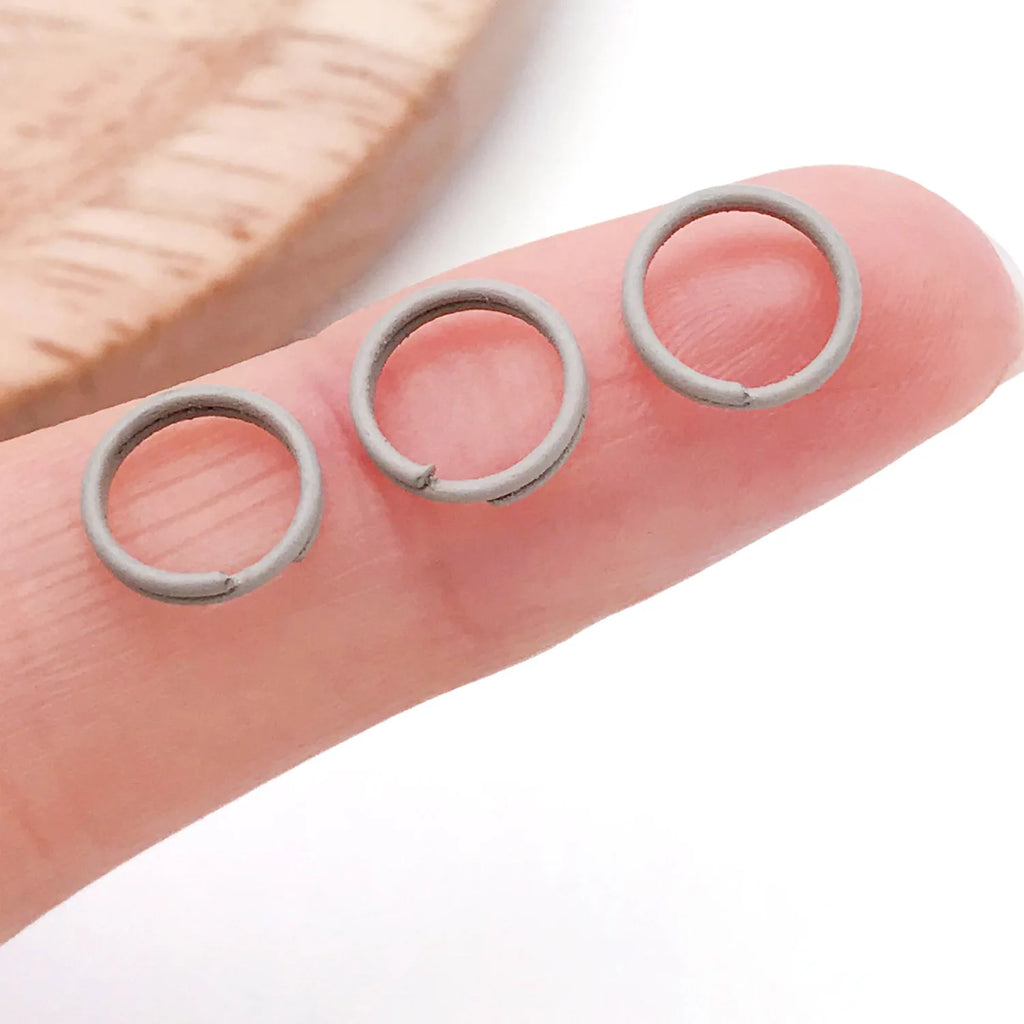 Painted Color Iron Open Double Ring Jump Rings for DIY Bracelet Necklace Connectors