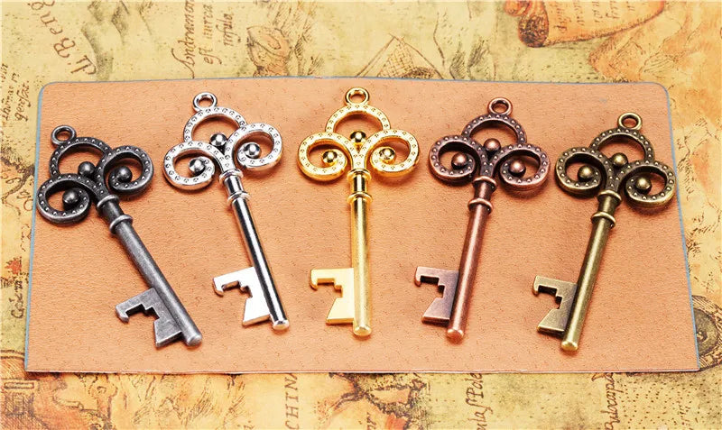 66x28MM Zinc Alloy Bottle Opener Key Charm Pendant for DIY Necklace Bracelet Jewelry Making