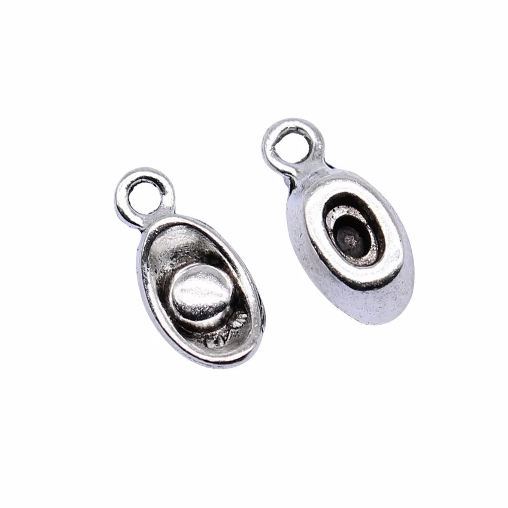 4x12mm 0.65g Multicolor Zinc Alloy Yuanbao Ingot Charm Pendant for DIY Fortune Jewelry Making
