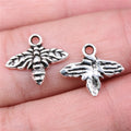 13x15mm 0.5g Antique Silver Zinc Alloy Bee Charm Pendant for DIY Necklace Bracelet Jewelry Making